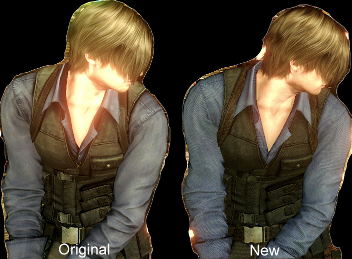 Leon mercenaries High-resolution textures